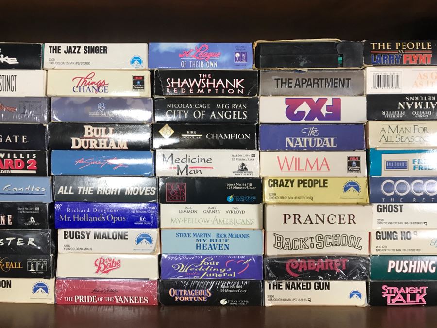 Huge Collection Of VHS Video Cassette Tapes Movies: Doors, Heavy Metal, Shogun, Kids Movies - See All Photos [Photo 26]