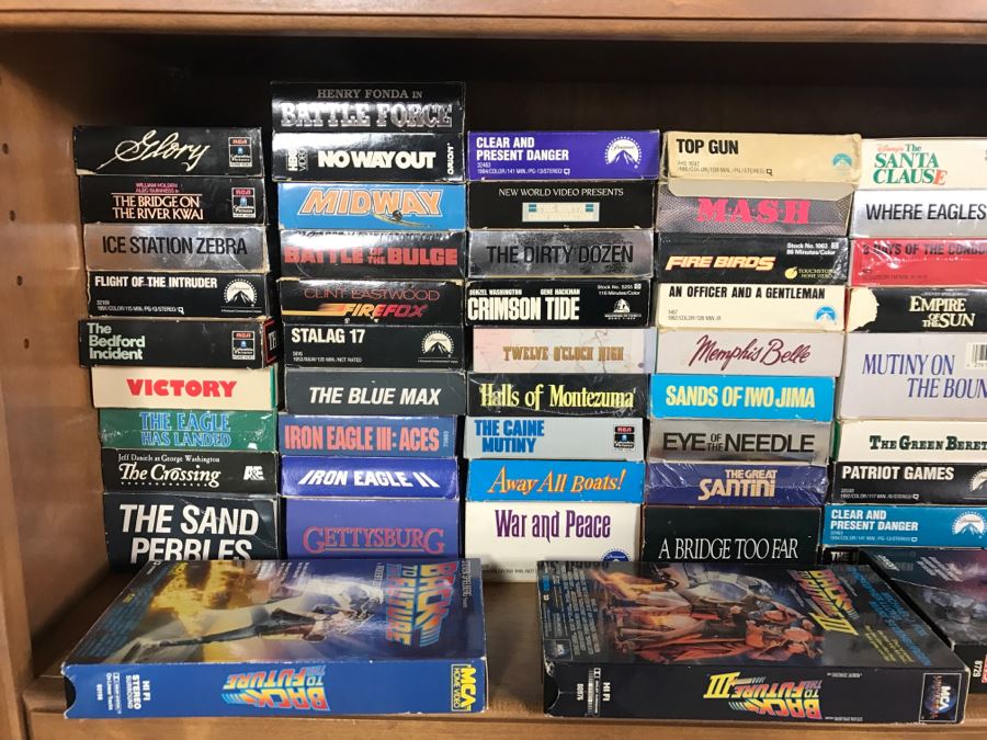 Huge Collection Of VHS Video Cassette Tapes Movies: Doors, Heavy Metal, Shogun, Kids Movies - See All Photos [Photo 18]