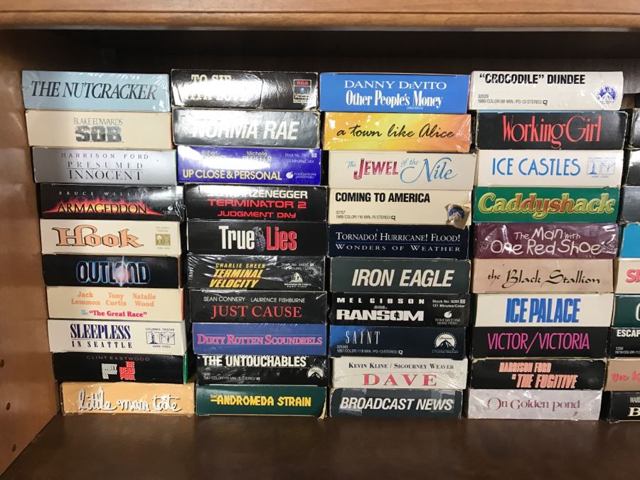 Huge Collection Of VHS Video Cassette Tapes Movies: Doors, Heavy Metal, Shogun, Kids Movies - See All Photos [Photo 24]