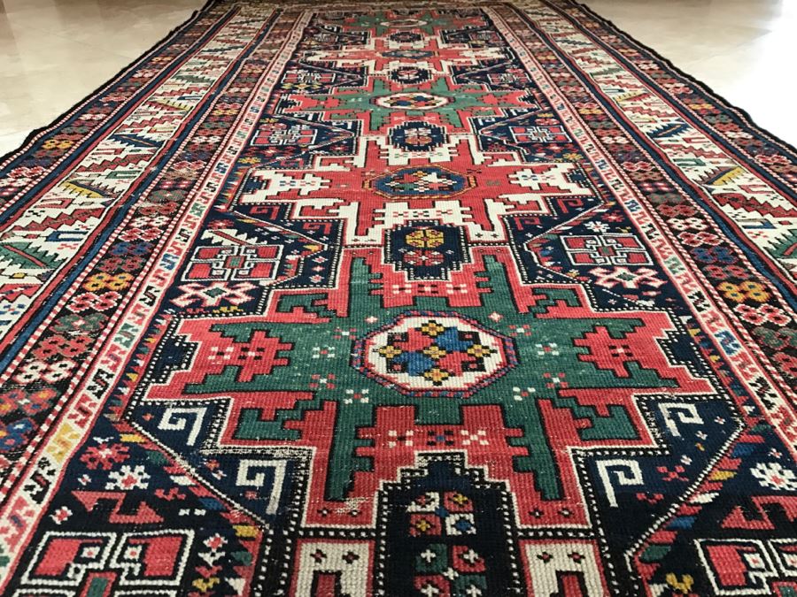 Stunning Antique Persian Tribal Runner Rug Hand Knotted Wool Rug Measures 8'11' X 3'10' [Photo 12]