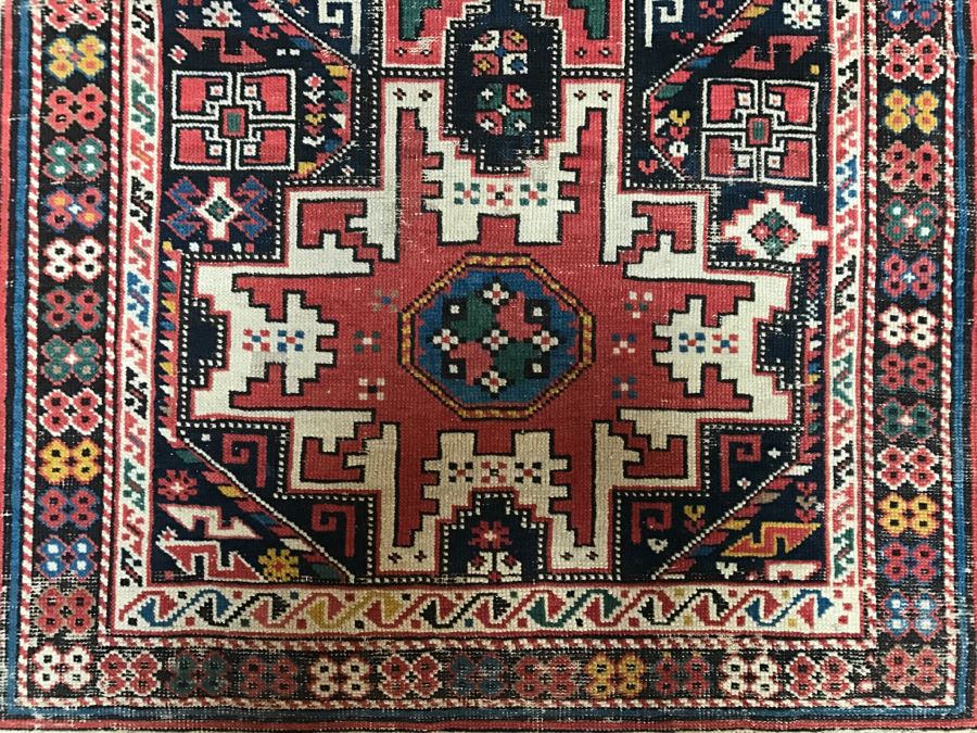Stunning Antique Persian Tribal Runner Rug Hand Knotted Wool Rug Measures 8'11' X 3'10' [Photo 9]