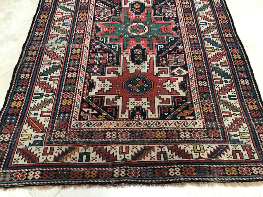 Stunning Antique Persian Tribal Runner Rug Hand Knotted Wool Rug Measures 8'11' X 3'10' [Photo 5]