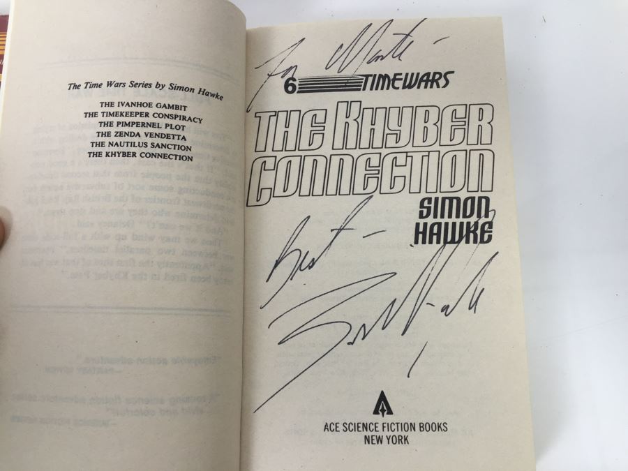 Signed Complete Set Of 1st Ed TimeWars Paperback Books EACH Individually Signed By Simon Hawke 1-12 (12 Signed Books Total) [Photo 23]