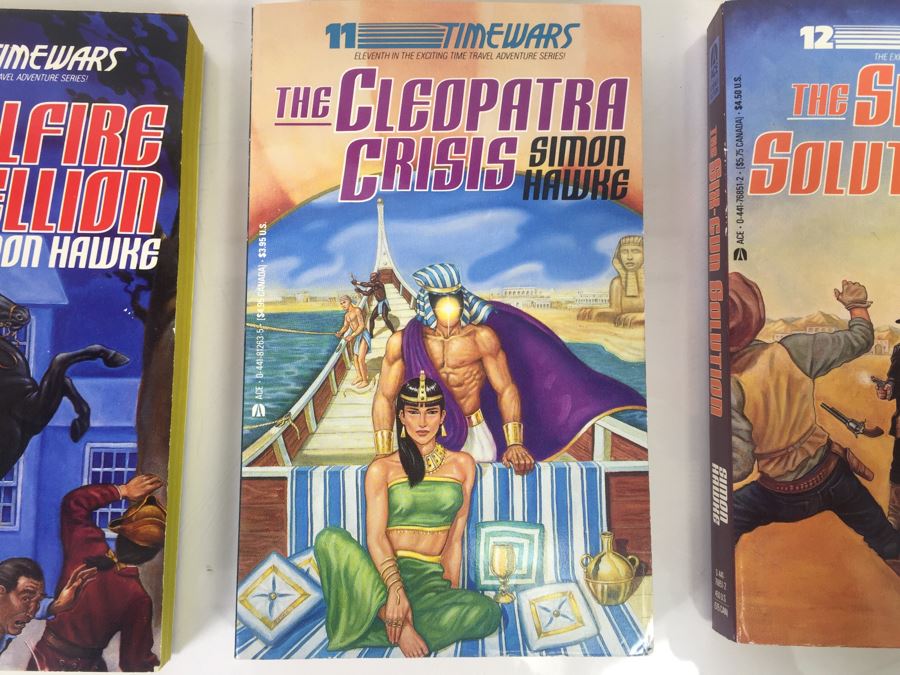 Signed Complete Set Of 1st Ed TimeWars Paperback Books EACH Individually Signed By Simon Hawke 1-12 (12 Signed Books Total) [Photo 12]