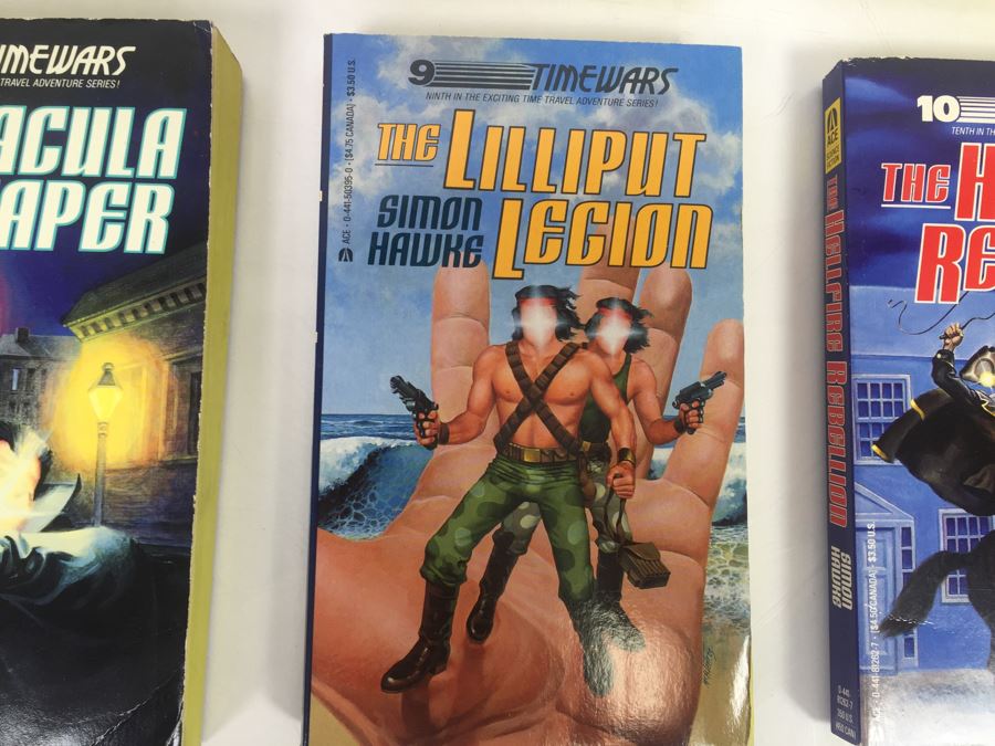 Signed Complete Set Of 1st Ed TimeWars Paperback Books EACH Individually Signed By Simon Hawke 1-12 (12 Signed Books Total) [Photo 10]