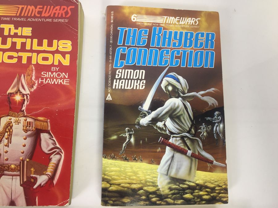 Signed Complete Set Of 1st Ed TimeWars Paperback Books EACH Individually Signed By Simon Hawke 1-12 (12 Signed Books Total) [Photo 7]