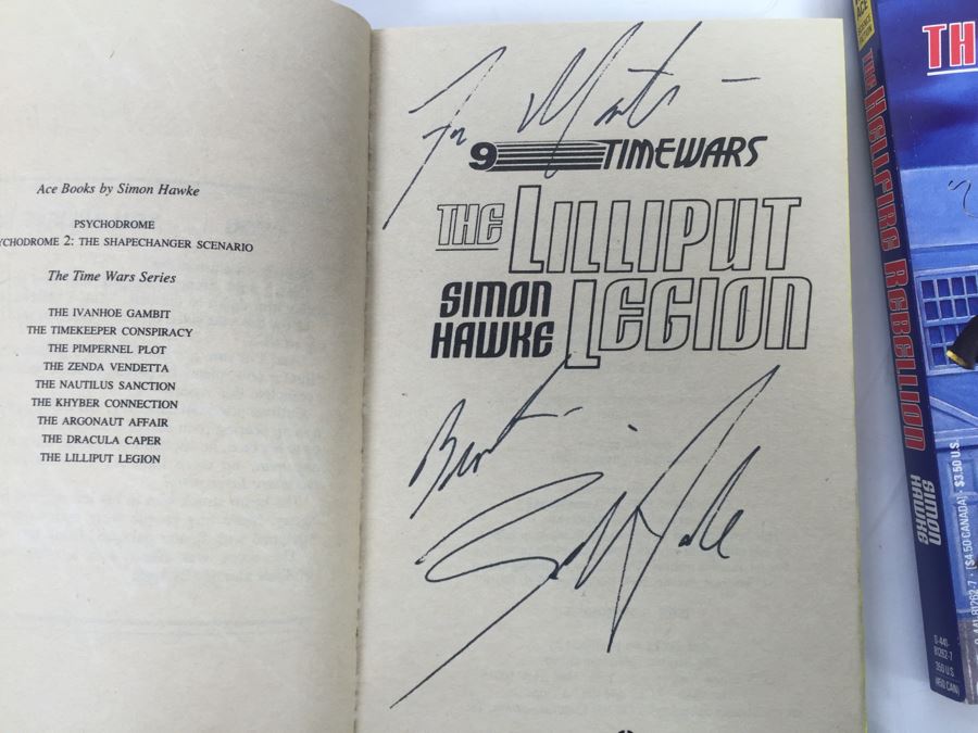 Signed Complete Set Of 1st Ed TimeWars Paperback Books EACH Individually Signed By Simon Hawke 1-12 (12 Signed Books Total) [Photo 30]