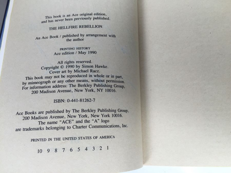 Signed Complete Set Of 1st Ed TimeWars Paperback Books EACH Individually Signed By Simon Hawke 1-12 (12 Signed Books Total) [Photo 33]