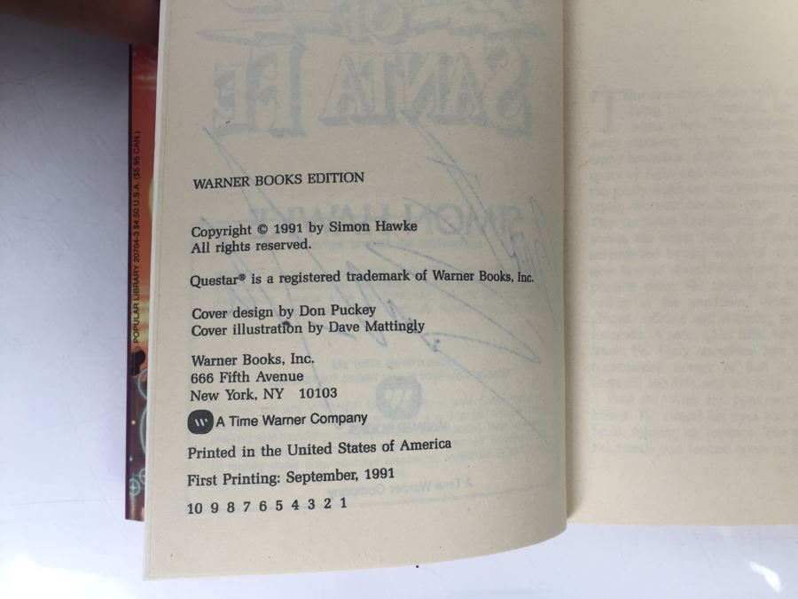 Signed Set Of (5) First Printing Paperback Books The Wizard Series By Simon Hawke (Each Book Signed) [Photo 16]