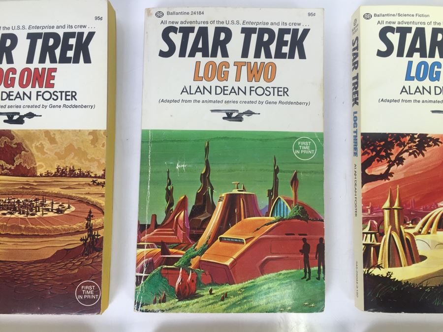 (8) Signed Paperback Books STAR TREK Logs By Alan Dean Foster (Each Book Signed) Combo Of First Printings And First Editions [Photo 4]