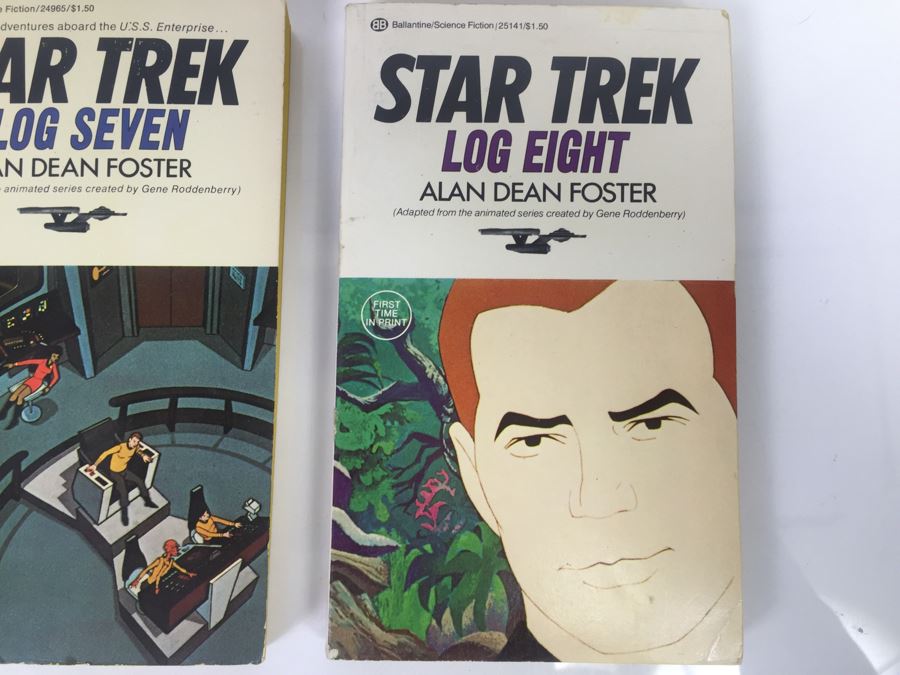(8) Signed Paperback Books STAR TREK Logs By Alan Dean Foster (Each Book Signed) Combo Of First Printings And First Editions [Photo 10]