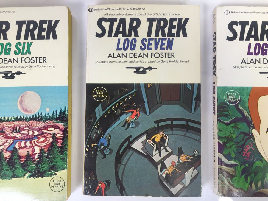 (8) Signed Paperback Books STAR TREK Logs By Alan Dean Foster (Each Book Signed) Combo Of First Printings And First Editions [Photo 9]