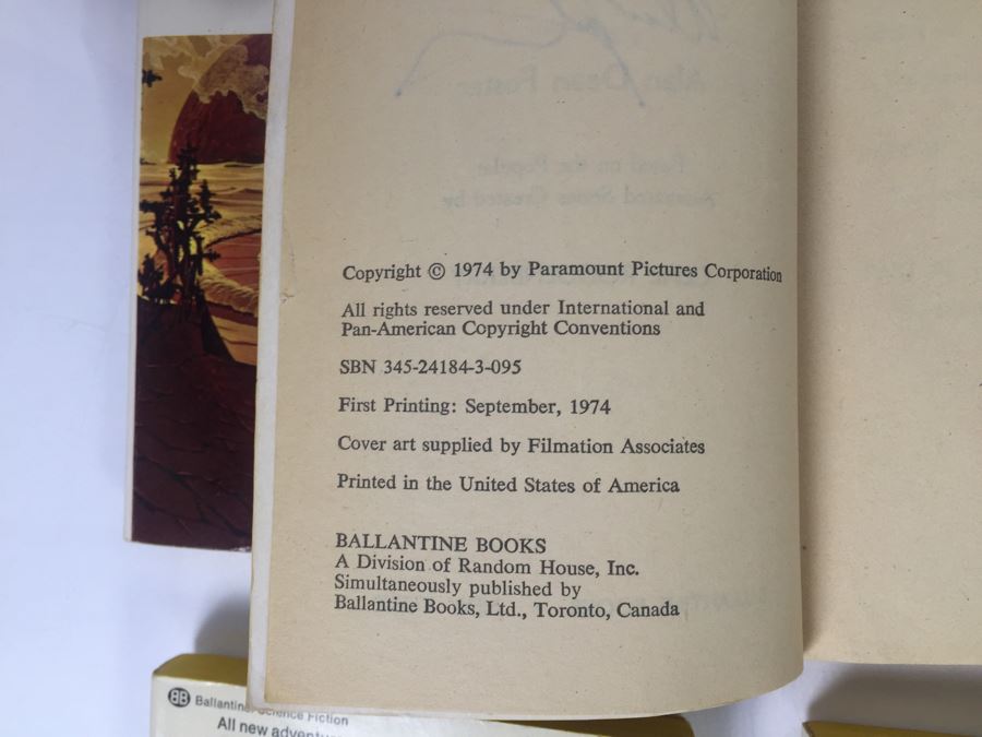 (8) Signed Paperback Books STAR TREK Logs By Alan Dean Foster (Each Book Signed) Combo Of First Printings And First Editions [Photo 14]