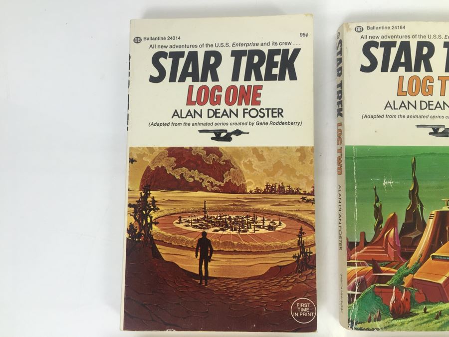 (8) Signed Paperback Books STAR TREK Logs By Alan Dean Foster (Each Book Signed) Combo Of First Printings And First Editions [Photo 2]