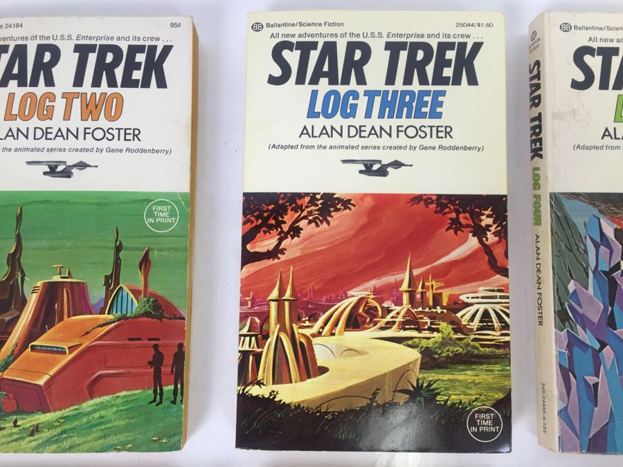 (8) Signed Paperback Books STAR TREK Logs By Alan Dean Foster (Each Book Signed) Combo Of First Printings And First Editions [Photo 5]