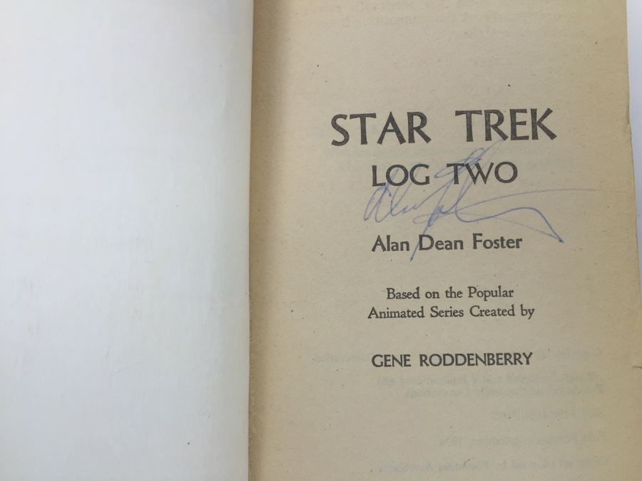 (8) Signed Paperback Books STAR TREK Logs By Alan Dean Foster (Each Book Signed) Combo Of First Printings And First Editions [Photo 13]