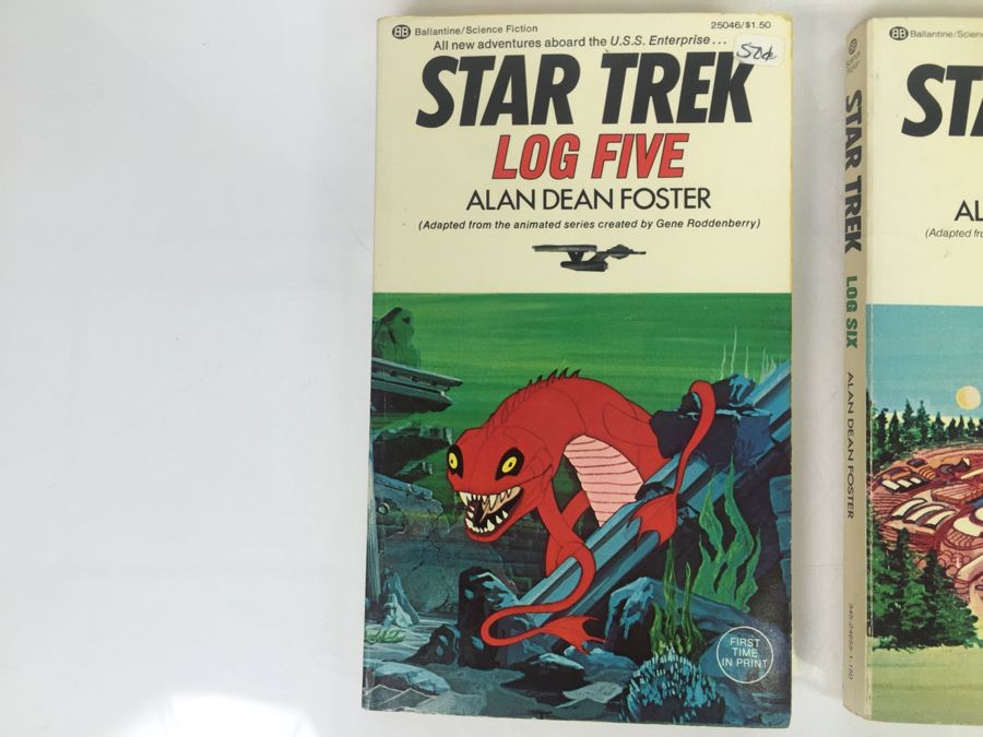 (8) Signed Paperback Books STAR TREK Logs By Alan Dean Foster (Each Book Signed) Combo Of First Printings And First Editions [Photo 7]