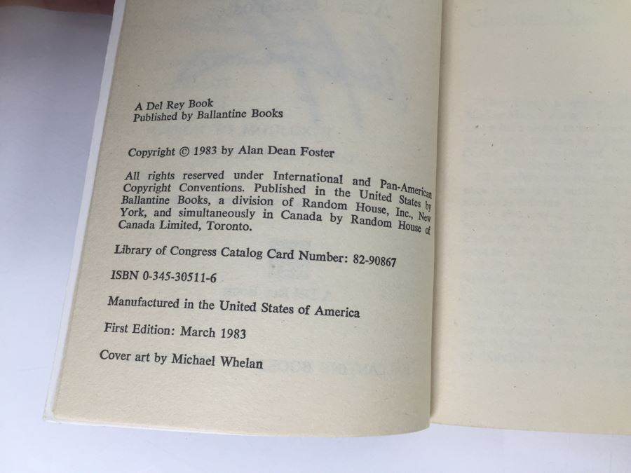 Signed Set Of (8) Paperback Books By Alan Dean Foster (Each Signed) [Photo 11]