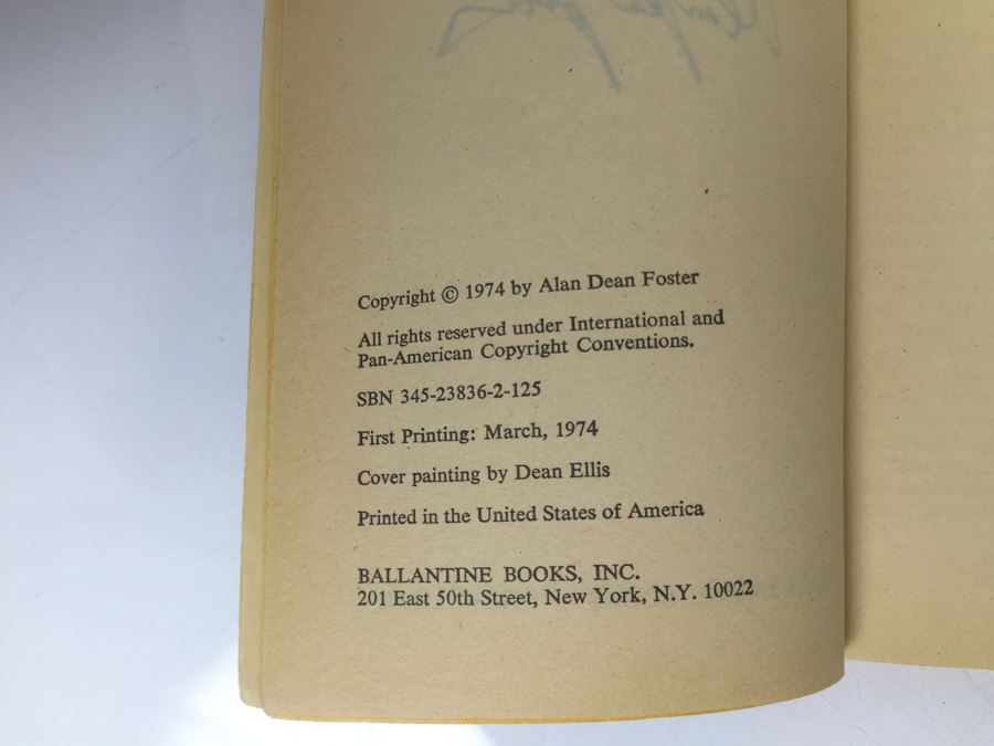 Signed Set Of (8) Paperback Books By Alan Dean Foster (Each Signed) [Photo 21]