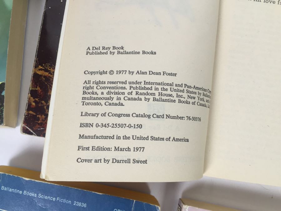 Signed Set Of (8) Paperback Books By Alan Dean Foster (Each Signed) [Photo 15]