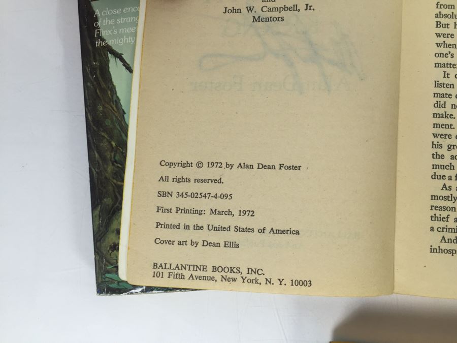 Signed Set Of (8) Paperback Books By Alan Dean Foster (Each Signed) [Photo 13]