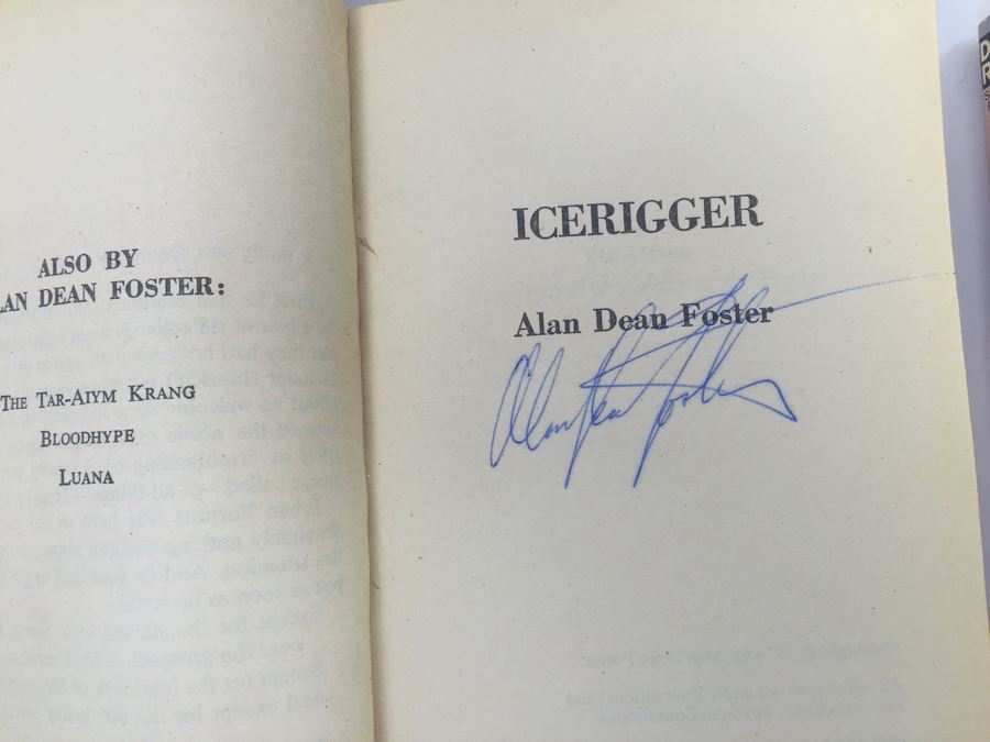 Signed Set Of (8) Paperback Books By Alan Dean Foster (Each Signed) [Photo 20]