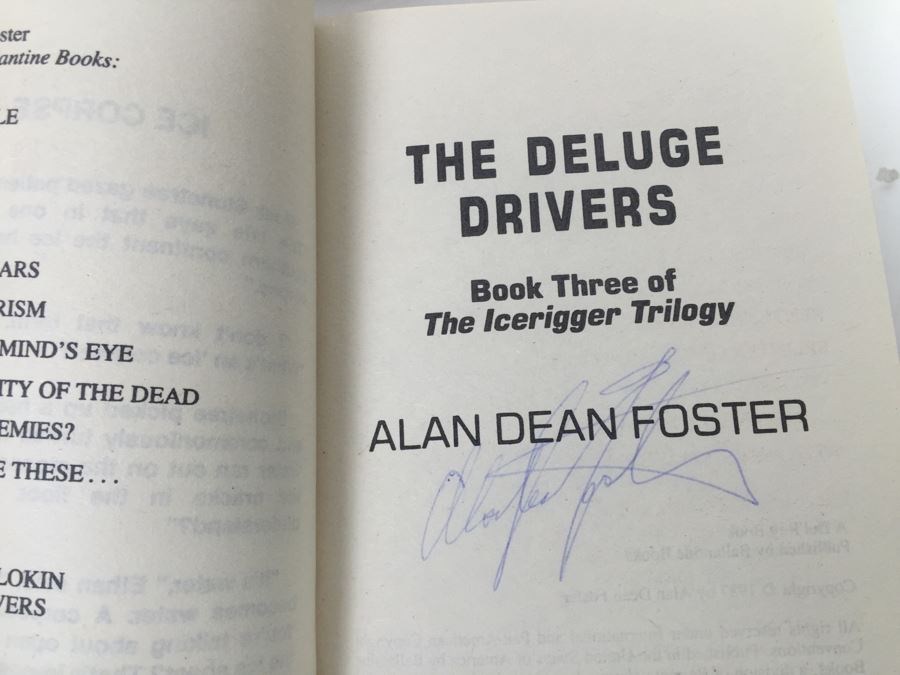 Signed Set Of (8) Paperback Books By Alan Dean Foster (Each Signed) [Photo 24]