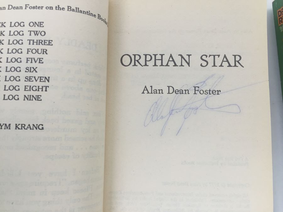 Signed Set Of (8) Paperback Books By Alan Dean Foster (Each Signed) [Photo 14]