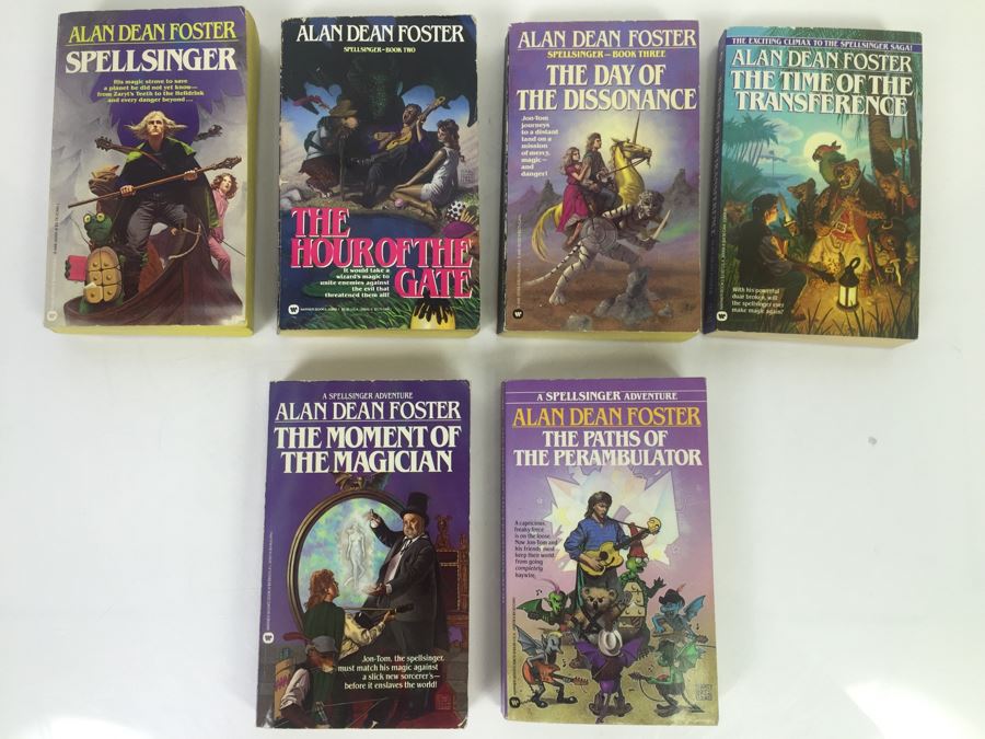 Signed Set Of (6) Paperback Books By Alan Dean Foster (Each Signed) [Photo 1]