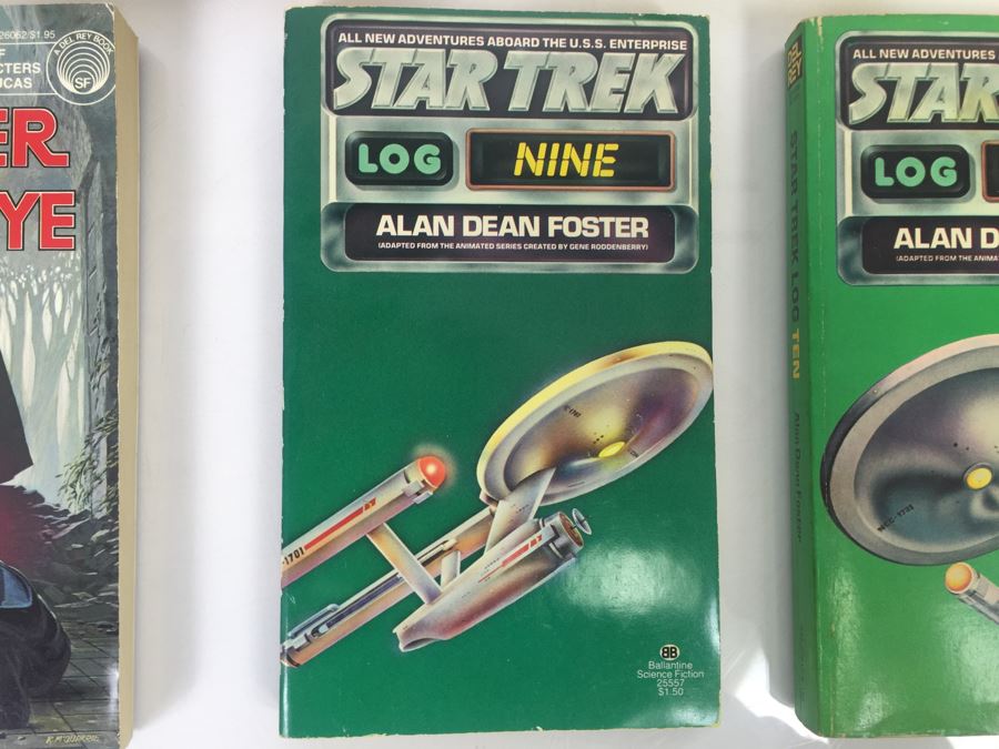 Signed Set Of (6) Paperback Books By Alan Dean Foster: The Black Hole, Pale Rider, Star Wars, Star Trek (Each Book Signed) [Photo 6]