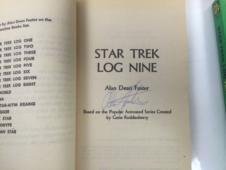 Signed Set Of (6) Paperback Books By Alan Dean Foster: The Black Hole, Pale Rider, Star Wars, Star Trek (Each Book Signed) [Photo 16]