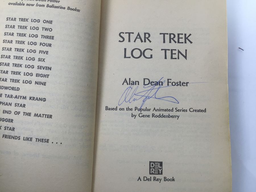 Signed Set Of (6) Paperback Books By Alan Dean Foster: The Black Hole, Pale Rider, Star Wars, Star Trek (Each Book Signed) [Photo 18]