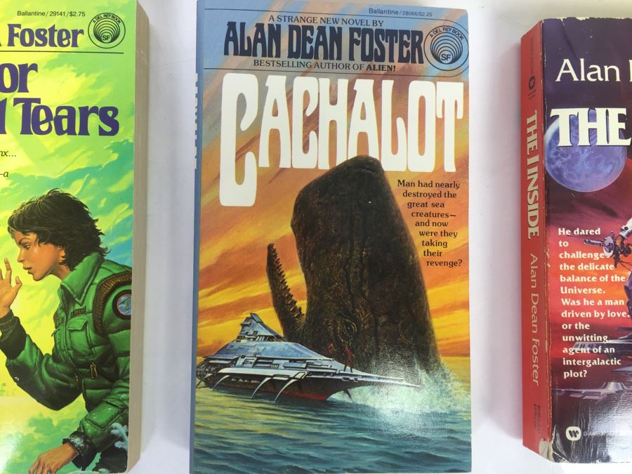 Signed Set Of (8) Paperback Books By Alan Dean Foster (Each Signed)