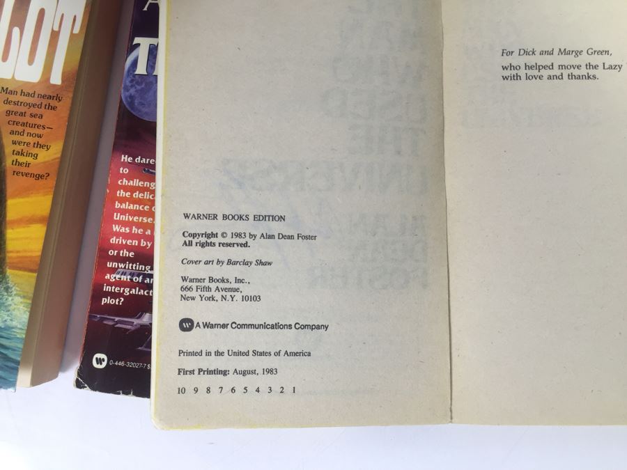 Signed Set Of (8) Paperback Books By Alan Dean Foster (Each Signed) [Photo 25]