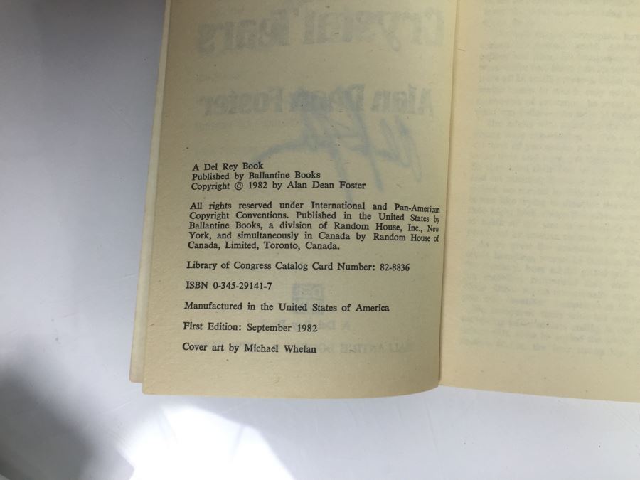 Signed Set Of (8) Paperback Books By Alan Dean Foster (Each Signed) [Photo 19]