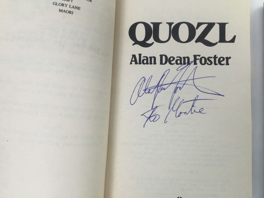 Signed Set Of (8) Paperback Books By Alan Dean Foster (Each Signed) [Photo 9]