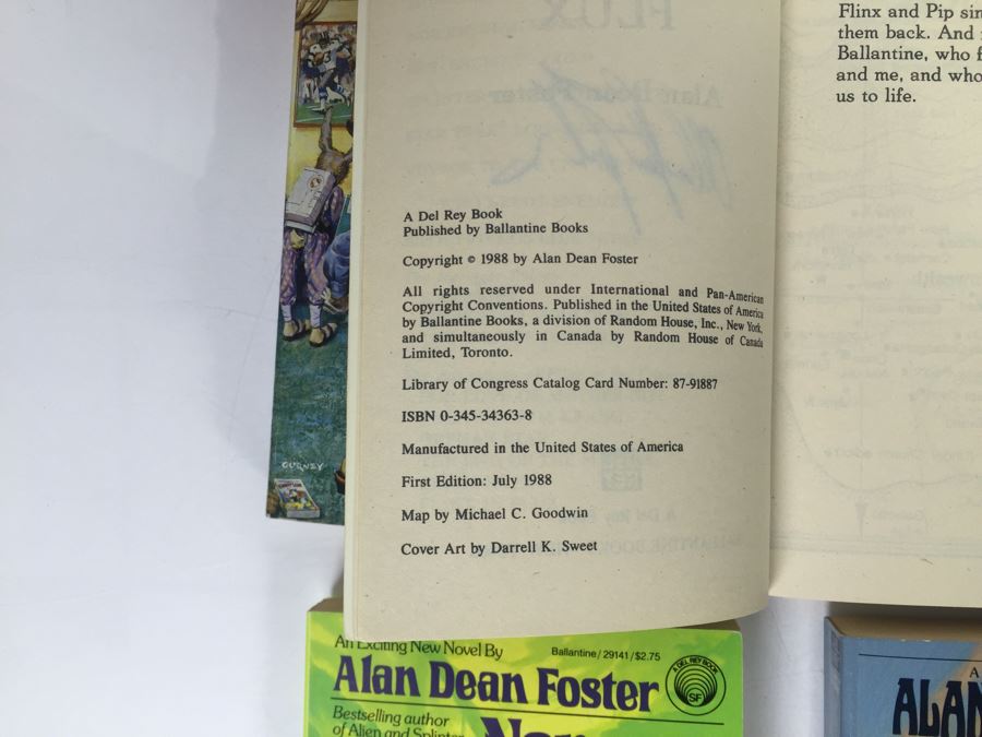 Signed Set Of (8) Paperback Books By Alan Dean Foster (Each Signed) [Photo 13]