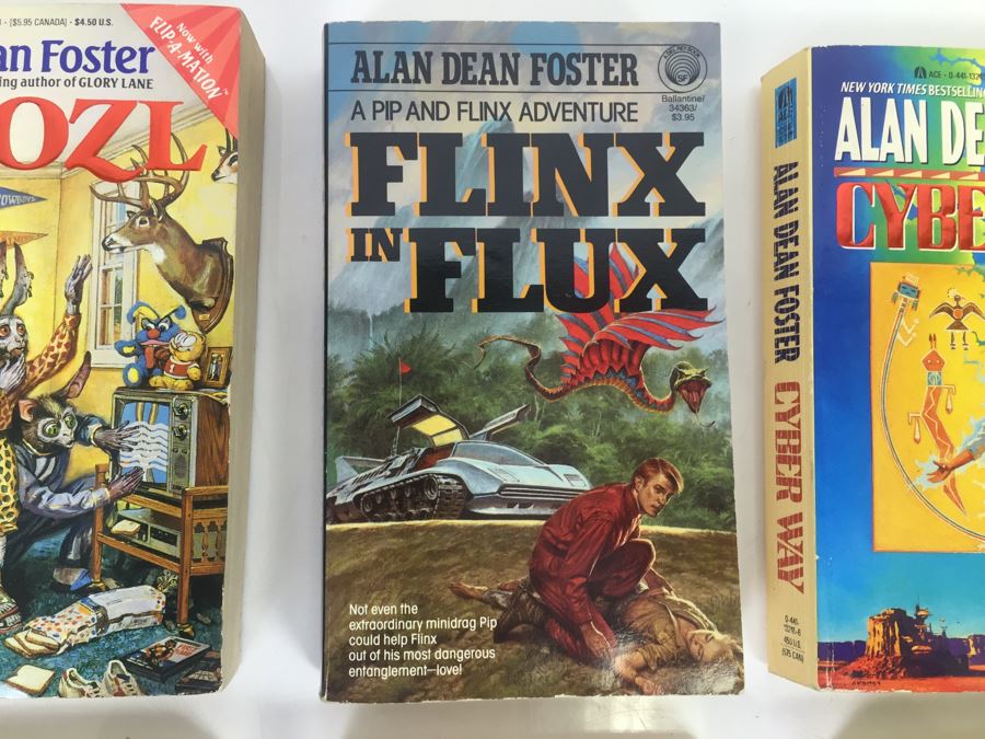 Signed Set Of (8) Paperback Books By Alan Dean Foster (Each Signed) [Photo 3]