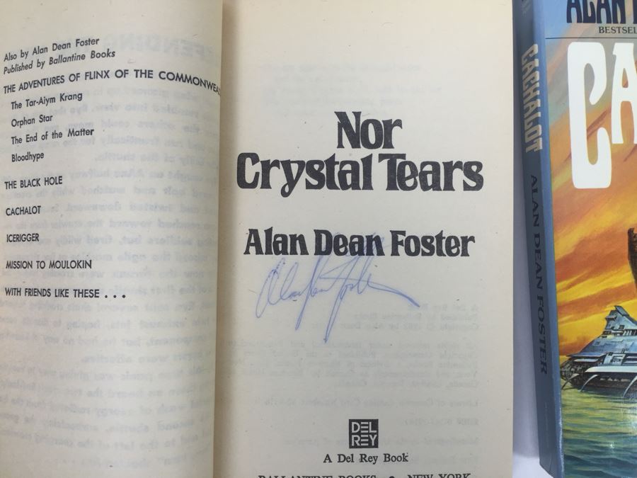 Signed Set Of (8) Paperback Books By Alan Dean Foster (Each Signed) [Photo 18]