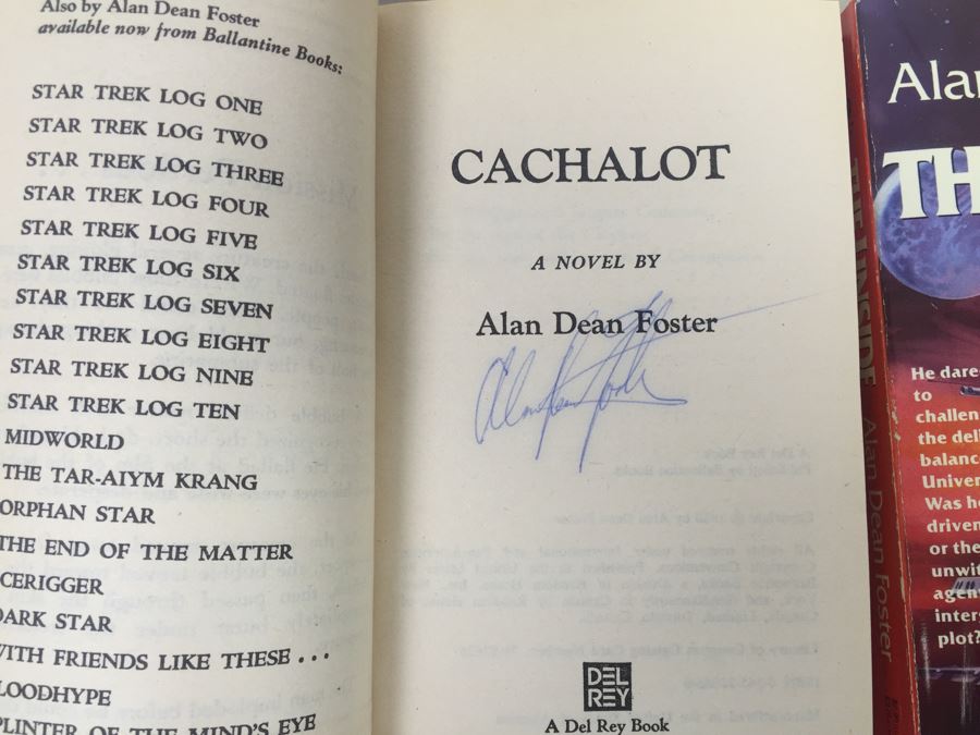 Signed Set Of (8) Paperback Books By Alan Dean Foster (Each Signed) [Photo 20]