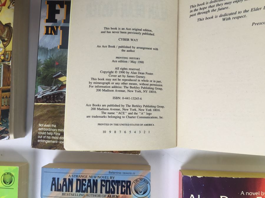 Signed Set Of (8) Paperback Books By Alan Dean Foster (Each Signed) [Photo 15]