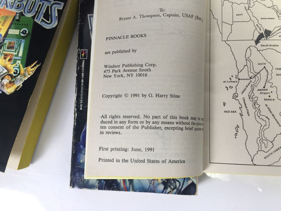 Signed Set Of (11) First Printing Paperback Books Warbots Series By G. Harry Stine (Each Book Signed) [Photo 32]