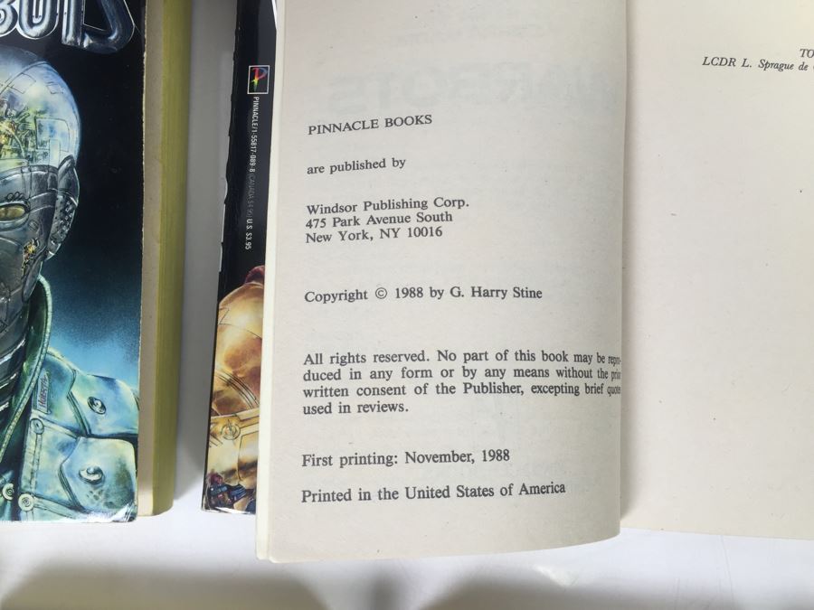 Signed Set Of (11) First Printing Paperback Books Warbots Series By G. Harry Stine (Each Book Signed) [Photo 20]