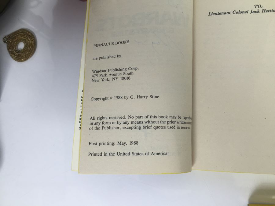 Signed Set Of (11) First Printing Paperback Books Warbots Series By G. Harry Stine (Each Book Signed) [Photo 14]