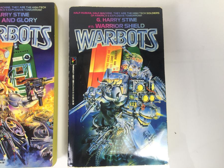 Signed Set Of (11) First Printing Paperback Books Warbots Series By G. Harry Stine (Each Book Signed) [Photo 12]