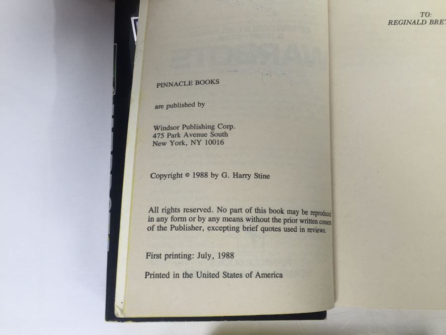 Signed Set Of (11) First Printing Paperback Books Warbots Series By G. Harry Stine (Each Book Signed) [Photo 16]