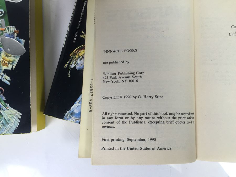 Signed Set Of (11) First Printing Paperback Books Warbots Series By G. Harry Stine (Each Book Signed) [Photo 30]