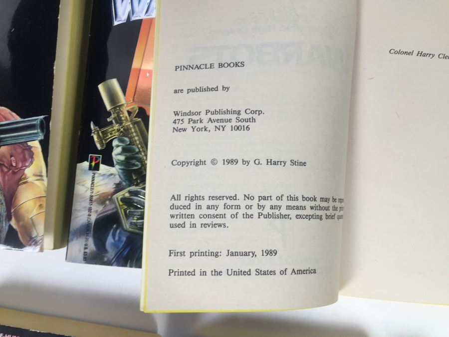 Signed Set Of (11) First Printing Paperback Books Warbots Series By G. Harry Stine (Each Book Signed) [Photo 22]