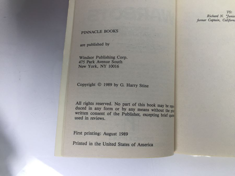 Signed Set Of (11) First Printing Paperback Books Warbots Series By G. Harry Stine (Each Book Signed) [Photo 26]