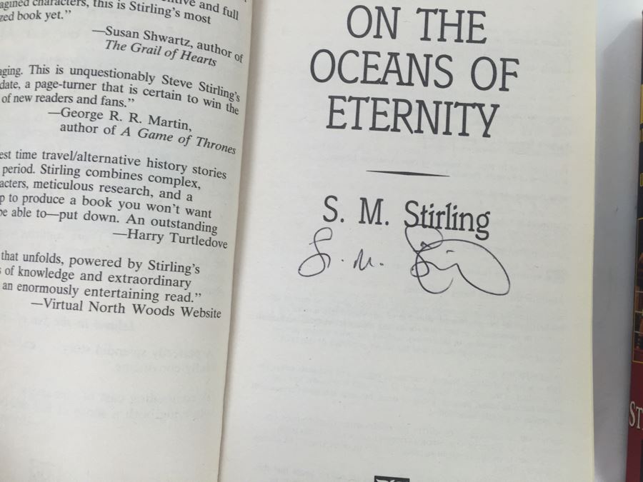 Signed Set Of (6) First Printing Paperback Books By S.M. Stirling (Each Signed) [Photo 8]